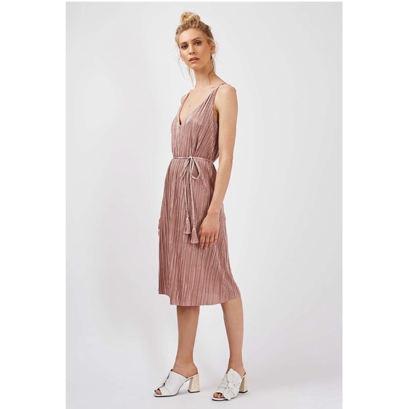Topshop Dresses & Skirts - TOPSHOP - Pleated Wrap Midi Dress